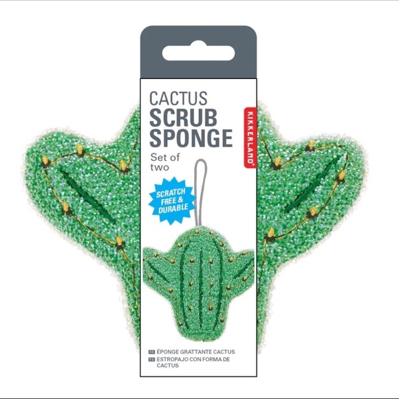 Kikkerland Cactus Sponges (2) Pack of 2 - Picture 5 of 5